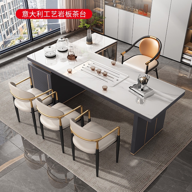 M21-98现代轻奢办公泡茶桌带转角柜